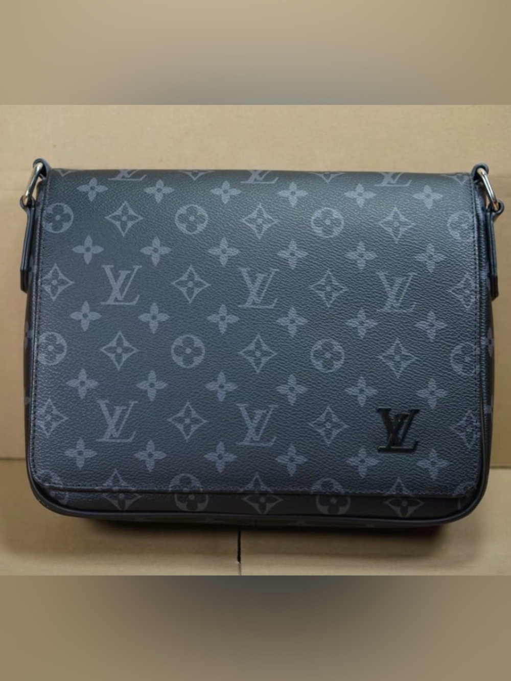 Louis Vuitton Monogram Messenger Bag in Dark Blue-Gray